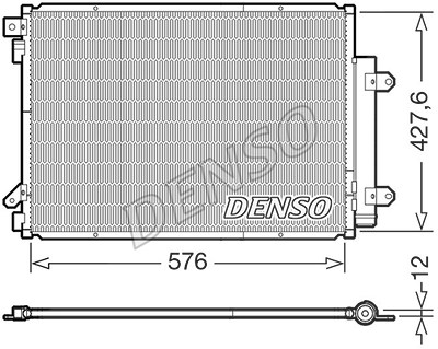 Denso Kondensator, Klimaanlage [Hersteller-Nr. DCN47008] für Suzuki von DENSO