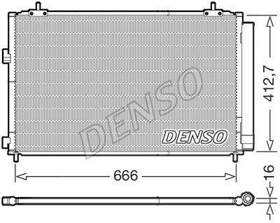 Denso Kondensator, Klimaanlage [Hersteller-Nr. DCN50059] für Toyota von DENSO