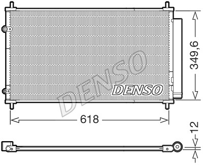 Denso Kondensator, Klimaanlage [Hersteller-Nr. DCN50117] für Toyota von DENSO