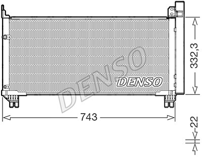 Denso Kondensator, Klimaanlage [Hersteller-Nr. DCN51014] für Lexus von DENSO