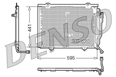 Denso Kondensator, Klimaanlage [Hersteller-Nr. DCN17012] für Mercedes-Benz von DENSO