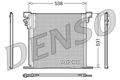 Denso Kondensator, Klimaanlage [Hersteller-Nr. DCN17030] für Mercedes-Benz von DENSO