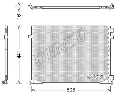 Denso Kondensator, Klimaanlage [Hersteller-Nr. DCN23035] für Renault, Opel, Nissan von DENSO