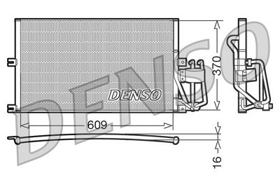 Denso Kondensator, Klimaanlage [Hersteller-Nr. DCN20029] für Opel von DENSO