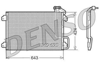 Denso Kondensator, Klimaanlage [Hersteller-Nr. DCN23013] für Renault von DENSO