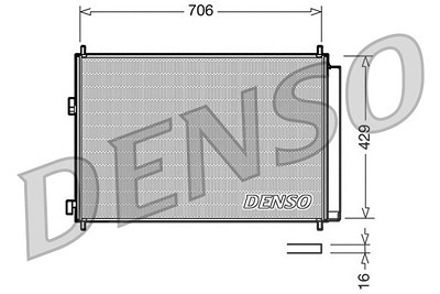 Denso Kondensator, Klimaanlage [Hersteller-Nr. DCN50030] für Toyota von DENSO