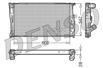 Denso Kühler, Motorkühlung [Hersteller-Nr. DRM05111] für BMW von DENSO