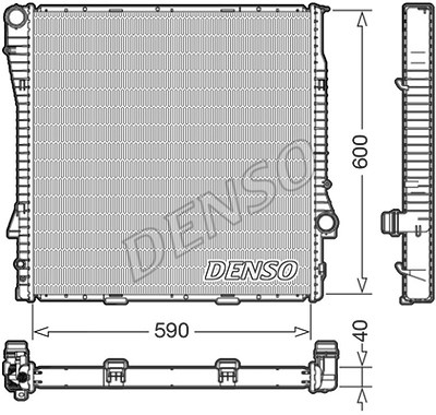 Denso Kühler, Motorkühlung [Hersteller-Nr. DRM05112] für BMW von DENSO