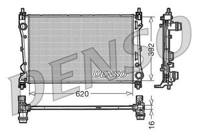 Denso Kühler, Motorkühlung [Hersteller-Nr. DRM09113] für Fiat von DENSO