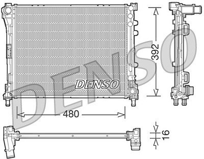 Denso Kühler, Motorkühlung [Hersteller-Nr. DRM09087] für Fiat von DENSO