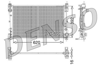 Denso Kühler, Motorkühlung [Hersteller-Nr. DRM09115] für Alfa Romeo, Fiat von DENSO