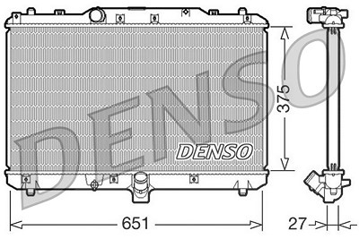 Denso Kühler, Motorkühlung [Hersteller-Nr. DRM47022] für Fiat, Suzuki von DENSO