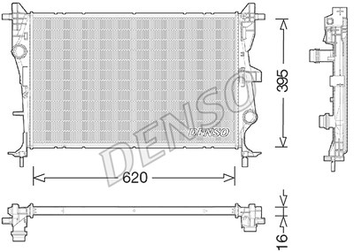 Denso Kühler, Motorkühlung [Hersteller-Nr. DRM06038] für Fiat, Jeep von DENSO