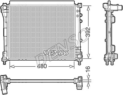 Denso Kühler, Motorkühlung [Hersteller-Nr. DRM09006] für Fiat von DENSO