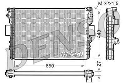 Denso Kühler, Motorkühlung [Hersteller-Nr. DRM12002] für Iveco von DENSO