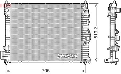 Denso Kühler, Motorkühlung [Hersteller-Nr. DRM15012] für Chevrolet von DENSO