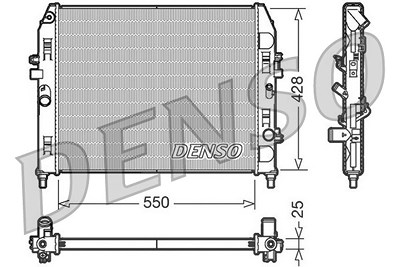 Denso Kühler, Motorkühlung [Hersteller-Nr. DRM44008] für Mazda von DENSO