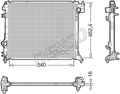 Denso Kühler, Motorkühlung [Hersteller-Nr. DRM46063] für Nissan, Renault von DENSO