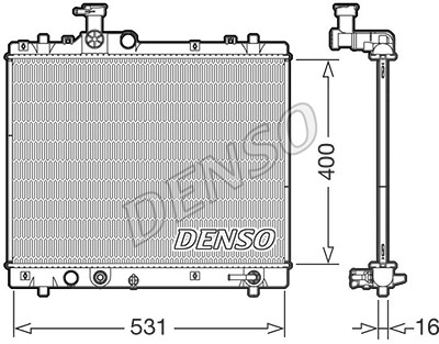 Denso Kühler, Motorkühlung [Hersteller-Nr. DRM47035] für Suzuki von DENSO