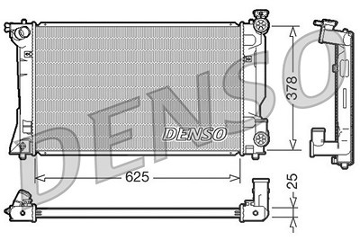 Denso Kühler, Motorkühlung [Hersteller-Nr. DRM50035] für Toyota von DENSO