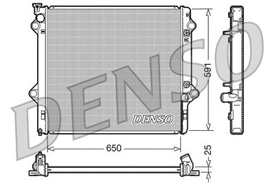 Denso Kühler, Motorkühlung [Hersteller-Nr. DRM50046] für Toyota von DENSO