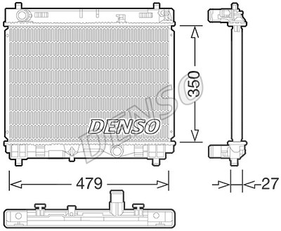 Denso Kühler, Motorkühlung [Hersteller-Nr. DRM50058] für Toyota von DENSO