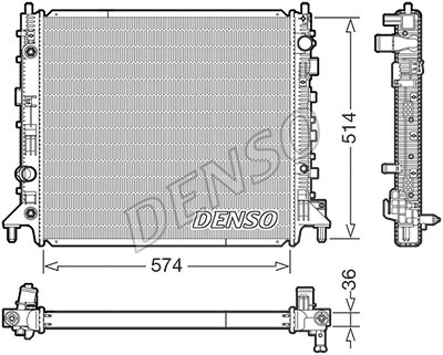 Denso Kühler, Motorkühlung [Hersteller-Nr. DRM99013] für Chevrolet von DENSO