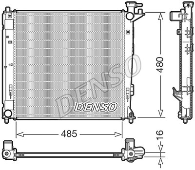 Denso Kühler, Motorkühlung [Hersteller-Nr. DRM41008] für Hyundai, Kia von DENSO