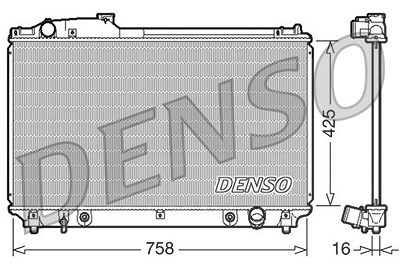 Denso Kühler, Motorkühlung [Hersteller-Nr. DRM51003] für Lexus von DENSO