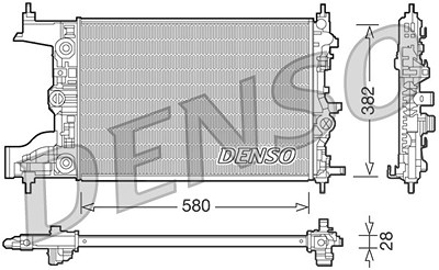 Denso Kühler, Motorkühlung [Hersteller-Nr. DRM20097] für Opel von DENSO