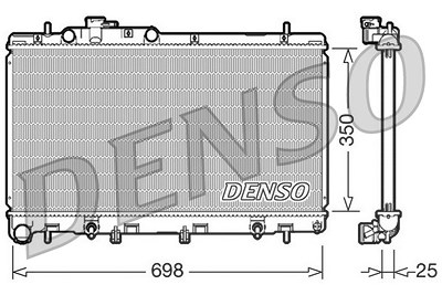 Denso Kühler, Motorkühlung [Hersteller-Nr. DRM36011] für Subaru von DENSO