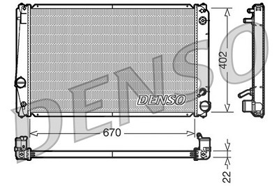 Denso Kühler, Motorkühlung [Hersteller-Nr. DRM50052] für Toyota von DENSO