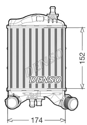 Denso Ladeluftkühler [Hersteller-Nr. DIT09111] für Abarth von DENSO