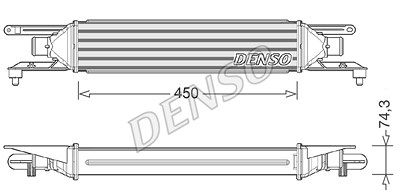 Denso Ladeluftkühler [Hersteller-Nr. DIT01007] für Alfa Romeo, Fiat von DENSO