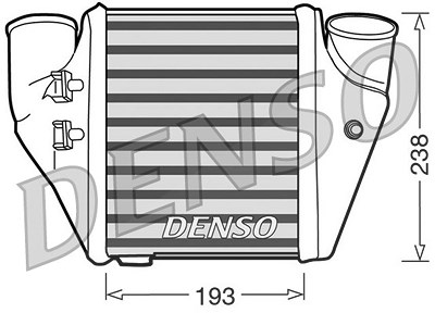 Denso Ladeluftkühler [Hersteller-Nr. DIT02006] für Audi von DENSO