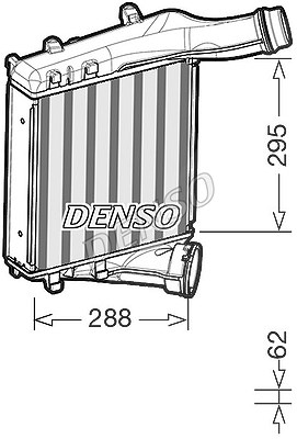 Denso Ladeluftkühler [Hersteller-Nr. DIT28019] für Porsche von DENSO