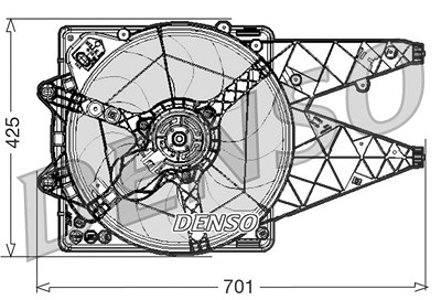 Denso Lüfter, Motorkühlung [Hersteller-Nr. DER01030] für Alfa Romeo von DENSO