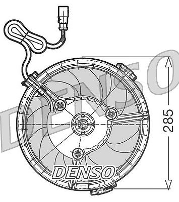 Denso Lüfter, Motorkühlung [Hersteller-Nr. DER02005] für Audi von DENSO