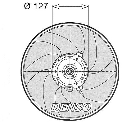 Denso Lüfter, Motorkühlung [Hersteller-Nr. DER21003] für BMW, Peugeot von DENSO