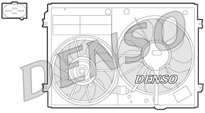 Denso Lüfter, Motorkühlung [Hersteller-Nr. DER32012] für Audi, Seat, Skoda, VW von DENSO