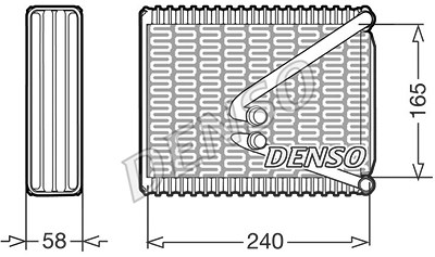 Denso Verdampfer, Klimaanlage [Hersteller-Nr. DEV09010] für Fiat von DENSO