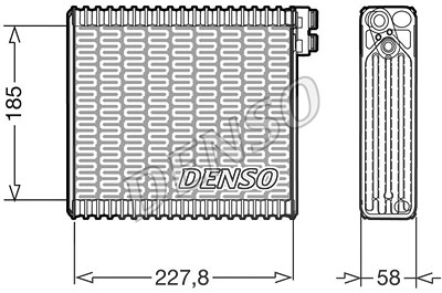 Denso Verdampfer, Klimaanlage [Hersteller-Nr. DEV09011] für Fiat von DENSO