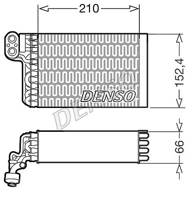 Denso Verdampfer, Klimaanlage [Hersteller-Nr. DEV09015] für Fiat von DENSO