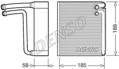 Denso Verdampfer, Klimaanlage [Hersteller-Nr. DEV09025] für Abarth, Fiat, Ford von DENSO