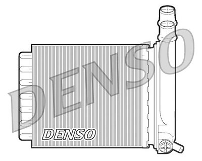 Denso Wärmetauscher, Innenraumheizung [Hersteller-Nr. DRR07007] für Citroën, Fiat, Peugeot von DENSO