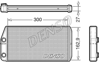 Denso Wärmetauscher, Innenraumheizung [Hersteller-Nr. DRR01002] für Alfa Romeo von DENSO