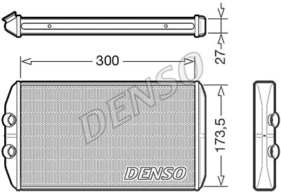 Denso Wärmetauscher, Innenraumheizung [Hersteller-Nr. DRR12008] für Iveco von DENSO