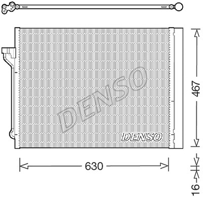 Denso Kondensator, Klimaanlage [Hersteller-Nr. DCN05029] für BMW von DENSO