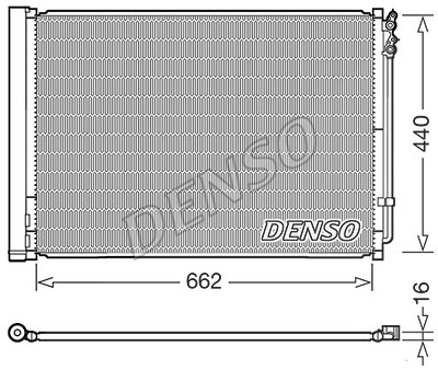 Denso Kondensator, Klimaanlage [Hersteller-Nr. DCN05032] für BMW von DENSO