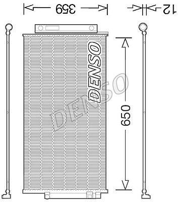 Denso Kondensator, Klimaanlage [Hersteller-Nr. DCN09047] für Fiat von DENSO